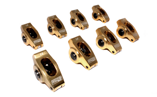 Ultra-Gold ARC Series Aluminum Rocker Arms for Chevy; 7/16" Stud, 1.5 Ratio
