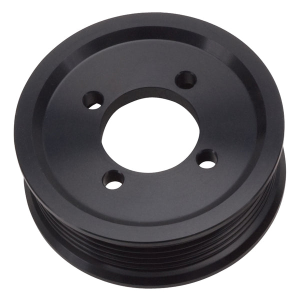 Edelbrock Competition Supercharger Pulley 3.25 in. 6-Rib, Black Anodized