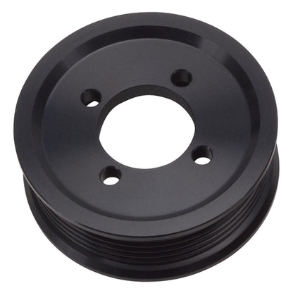 Edelbrock Competition Supercharger Pulley 3.25 in. 6-Rib, Black Anodized