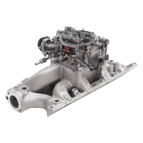 Edelbrock Single-Quad Manifold and carb Kit for Small-Block Ford 289-302