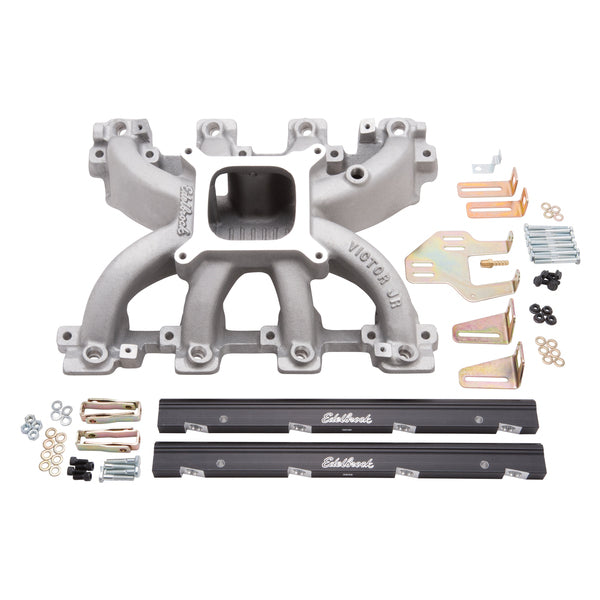 Edelbrock Victor Jr. Small Block Chevy LS1 EFI Intake Manifold and Fuel Rail Kit