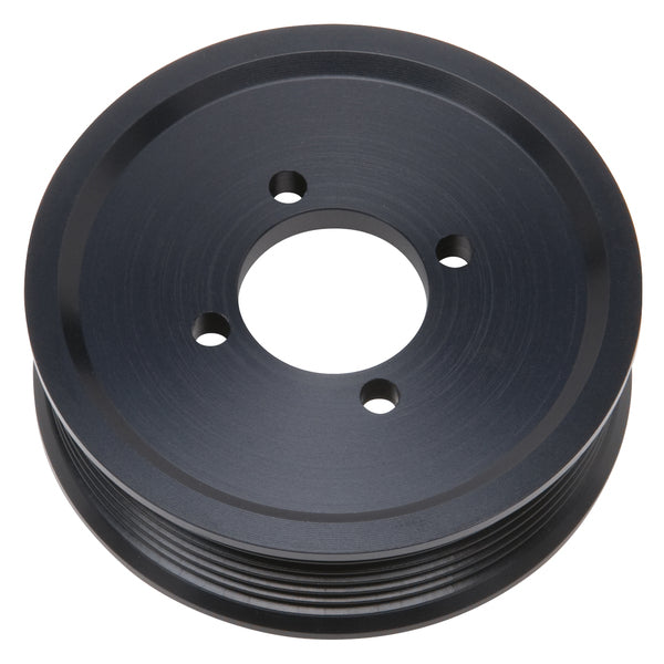 Edelbrock Competition Supercharger Pulley 3.875 in. 6-Rib, Black Anodized