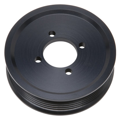 Edelbrock Competition Supercharger Pulley 3.875 in. 6-Rib, Black Anodized