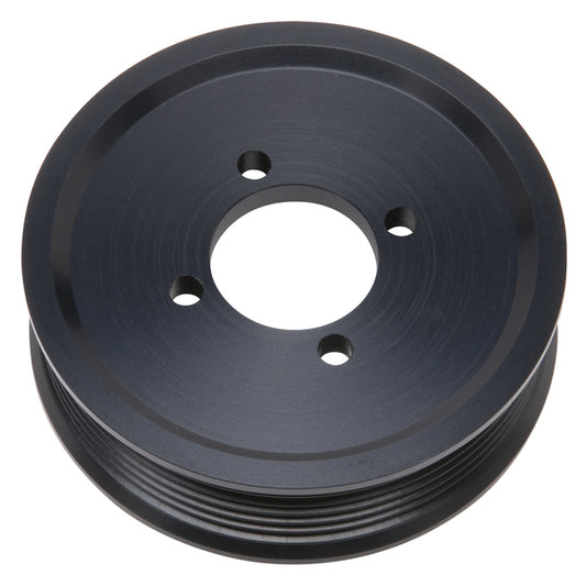 Edelbrock Competition Supercharger Pulley 3.875 in. 6-Rib, Black Anodized