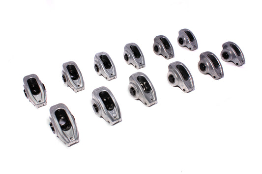 High Energy Die Cast Aluminum Roller Rocker Arms for Chevy; 3/8" Stud, 1.6 Ratio