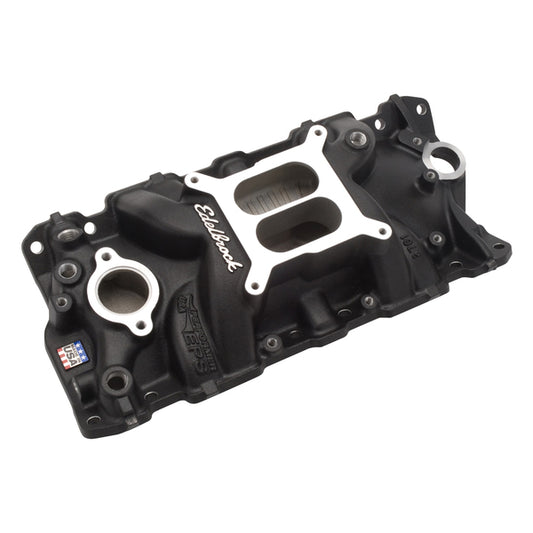 Edelbrock Performer EPS Intake Manifold for 1955-86 Small-Block Chevy, Black Finish