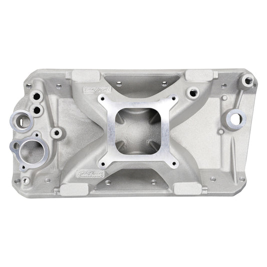 Edelbrock Victor Jr. Intake Manifold For 1970-91 AMC 304-401 Carbureted V8, Satin