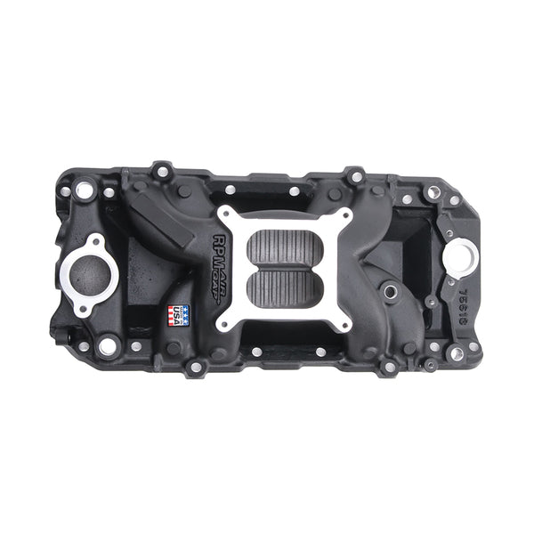 Edelbrock RPM Air-Gap Big Block Chevy 2-O Black Intake Manifold
