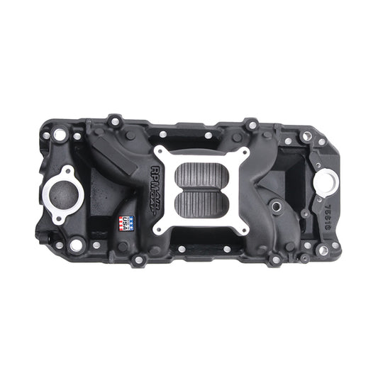 Edelbrock RPM Air-Gap Big Block Chevy 2-O Black Intake Manifold