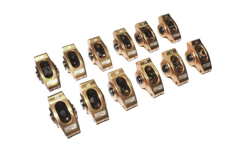Ultra-Gold ARC Series Aluminum Rocker Arms for Chevy; 3/8" Stud, 1.6 Ratio