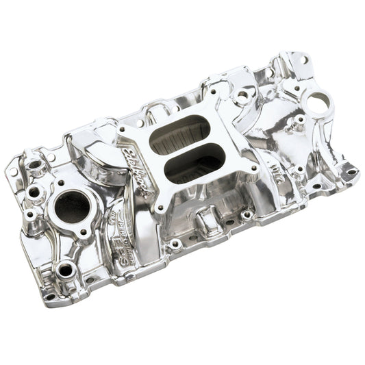 Edelbrock Performer EPS Intake Manifold for 1955-86 Small-Block Chevy, Polished Finish