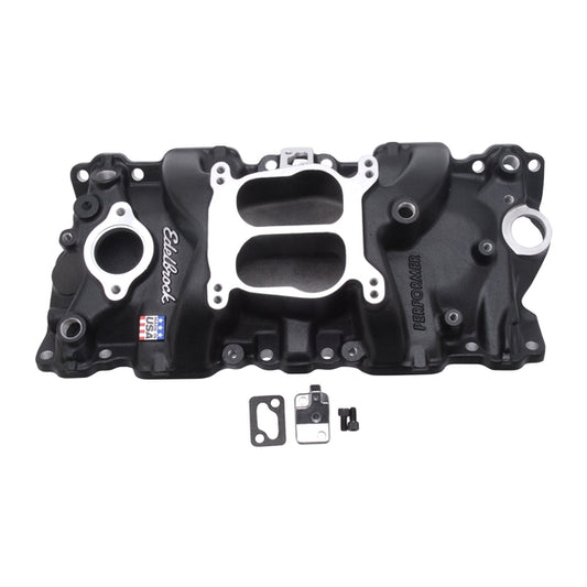 Edelbrock Performer Intake Manifold for 1987-95 Small-Block Chevy, Black Finish