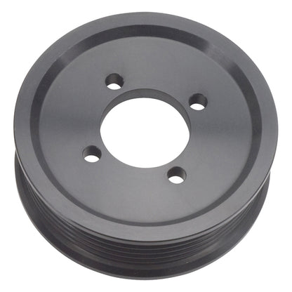 Edelbrock Competition Supercharger Pulley 3.50 in. 6-Rib, Black Anodized