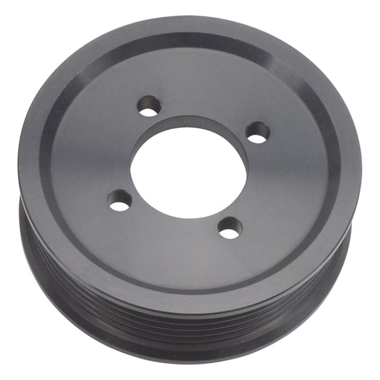 Edelbrock Competition Supercharger Pulley 3.50 in. 6-Rib, Black Anodized