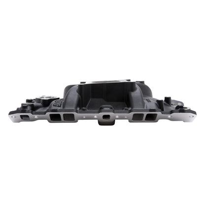 Edelbrock Performer EPS Manifold w/Oil Fill Tube for Small-Block Chevy, Black Finish