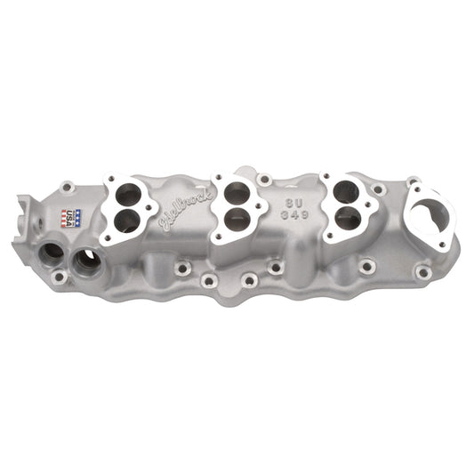 Edelbrock Triple Deuce Intake Manifold for 1949-53 Ford Flathead, Satin Finish