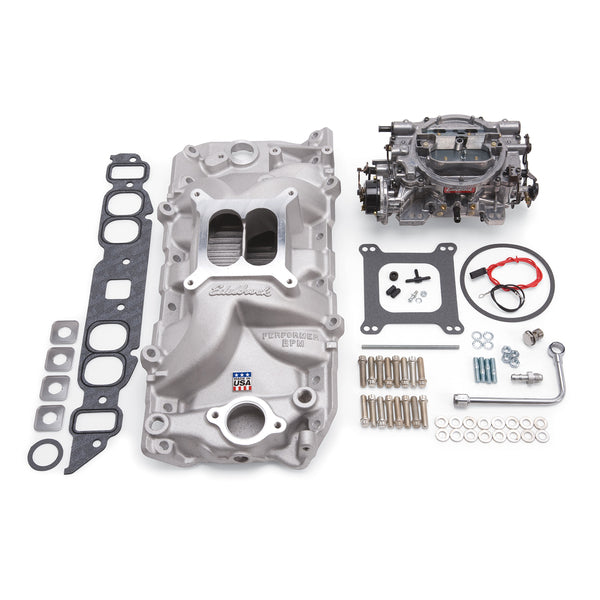 Edelbrock Single-Quad Manifold and carb Kit for Big-Block Chevy Oval Port