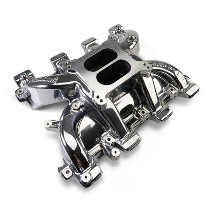 Edelbrock Performer RPM Small Block Chevy LS1 Intake Manifold Only, Chrome Plasma finish