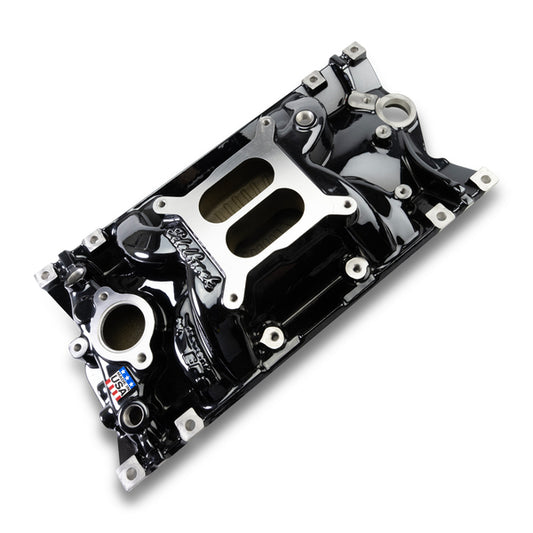 Edelbrock Edelbrock Perf EPS Manifold for Small-Block Chevy Vortec, Black Plasma Finish