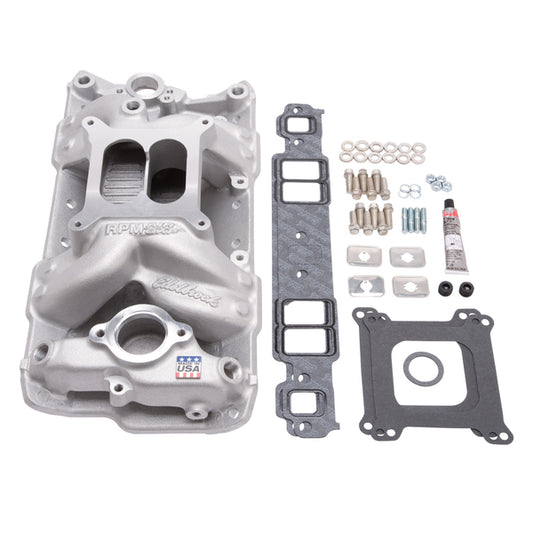 Edelbrock Edelbrock Chevrolet SB RPM Air Gap Manifold w/ Gaskets, Bolts, Studs, RTV