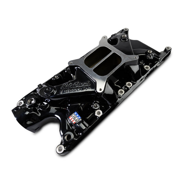 Edelbrock Edelbrock Performer Intake Manifold for Small-Block Ford, Black Plasma Finish