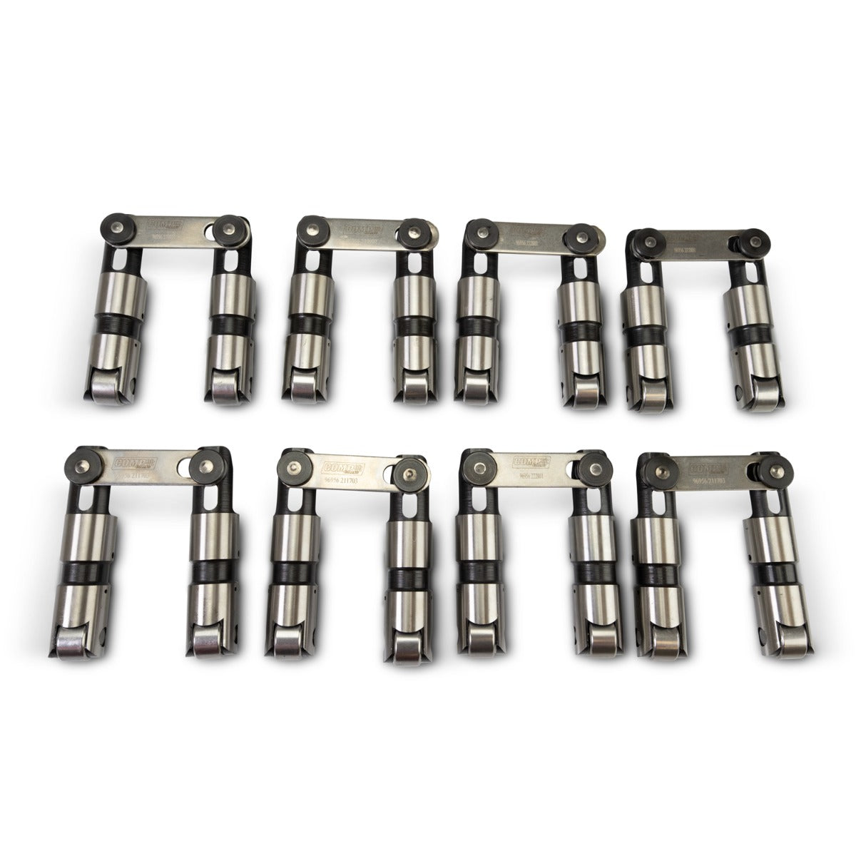 Sportsman Solid Roller Lifters with Bearings for GM Gen III/IV LS, .842" Diameter, Centered - Set of 16