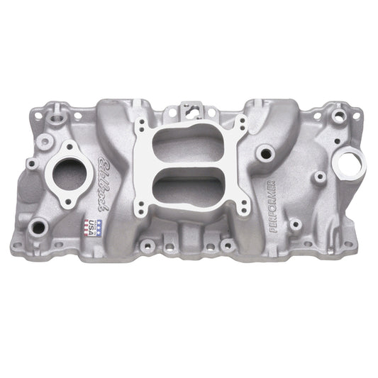 Edelbrock Performer Intake Manifold for 1987-95 Small Block Chevy, Satin Finish