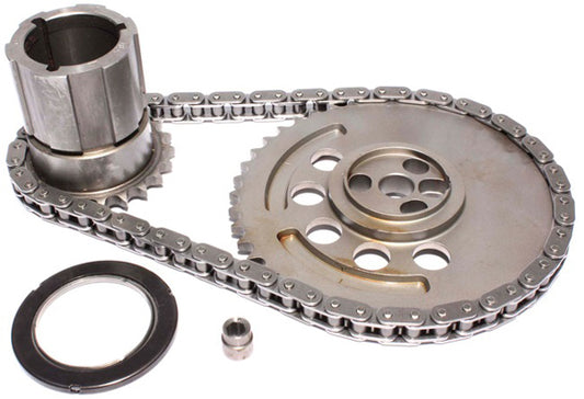 LS Single Chain Hex Adjust Type for 3-Bolt Cam, 4 Pole Reluctor (58x), One-Piece Oil Cog with Gear