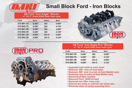 DART Small Block Ford / Iron Blocks