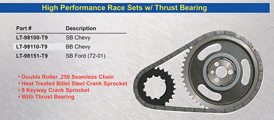 High Performance Race Timing Sets with / Thrust Bearings