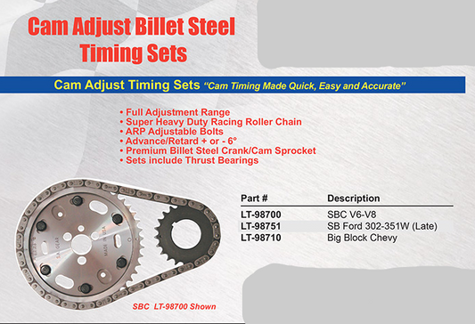 Cam Adjusting Timing Sets Small Block Chevy / SB Ford / Big Block Chevy