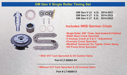 Chevy Timing Kit Gen V Single Roller Sets