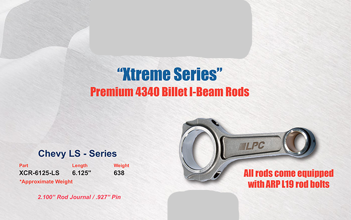 Chevy LS Series Xtreme Series 4340 Billet I-Beam Rods