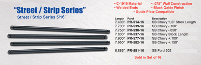 SBC / SBF / Street / Strip Series Push Rods