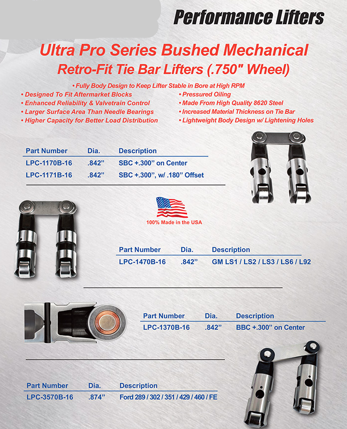 Ultra Pro Series / Bushed Mechanical Retro Fit Tie Bar Lifters