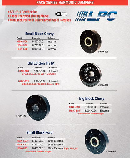 Race Series / Harmonic Dampers