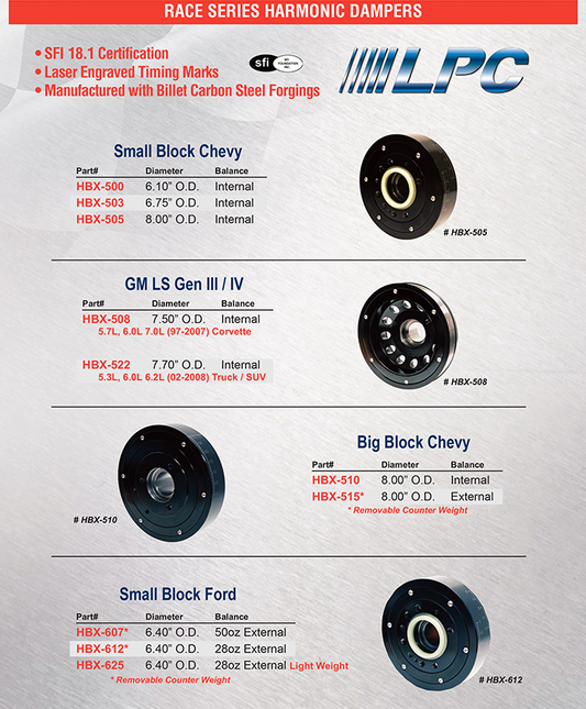Race Series / Harmonic Dampers