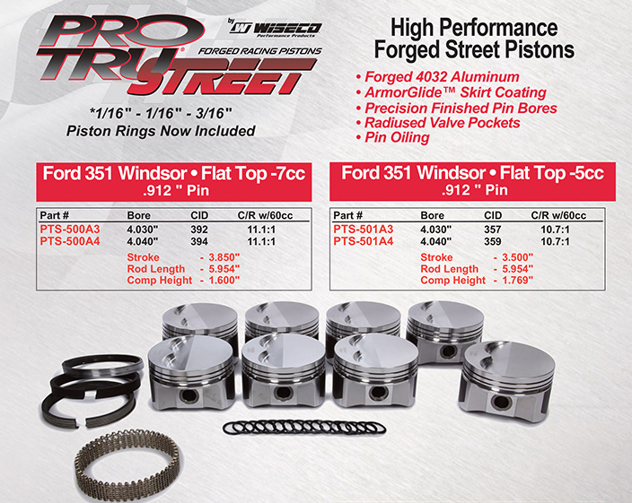 Small Block Ford / WEISCO PRO TRU Street Pistons