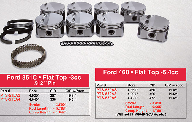 Big Block Ford / WEISCO PRO TRU Street Pistons