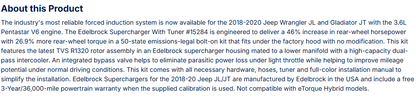 Supercharger for 2018-2020 Jeep Wrangler JL and Gladiator JT W/ Tune