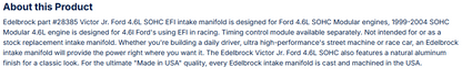 Edelbrock Victor Jr Ford 4.6L Modular Intake Manifold EFI