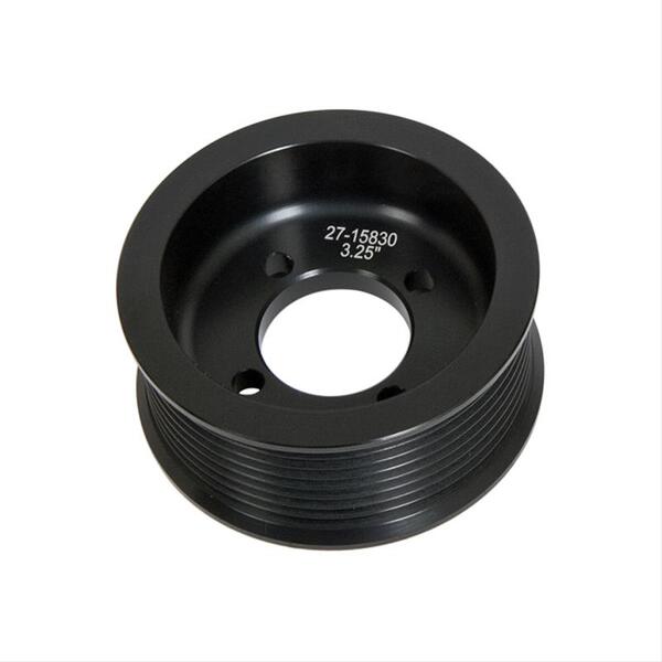 Edelbrock Competition Supercharger Pulley 3.250 in. 8-Rib, Black Anodized