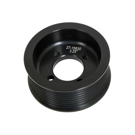 Edelbrock Competition Supercharger Pulley 3.250 in. 8-Rib, Black Anodized