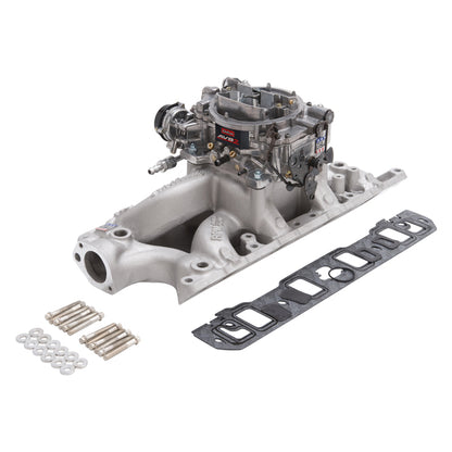 Edelbrock Single-Quad Manifold and carb Kit for Small-Block Ford 289-302