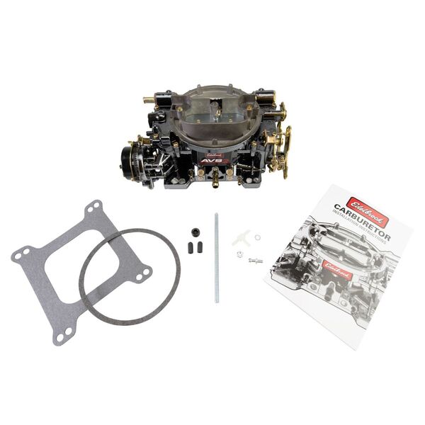Edelbrock AVS2 650 CFM Carburetor Electric Choke, Black Plasma Finish