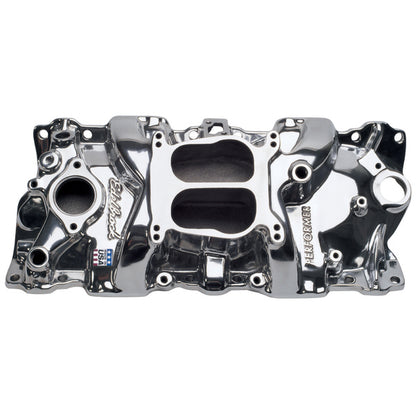 Edelbrock Performer Intake Manifold for 1955-86 Small-Block Chevy, Polished Finish