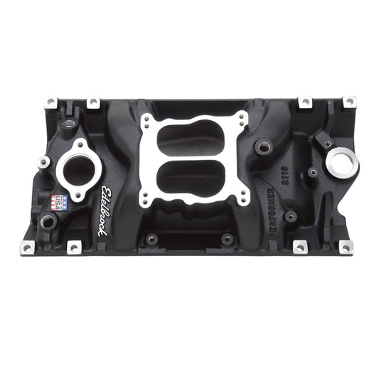 Edelbrock Performer Intake Manifold for Small-Block Chevy w/Vortec Heads, Black Finish