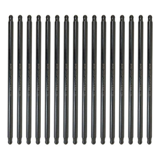 Hi-Tech One-Piece 8.900" Long, .135" Wall, 3/8" Diameter Pushrod - Set of 16