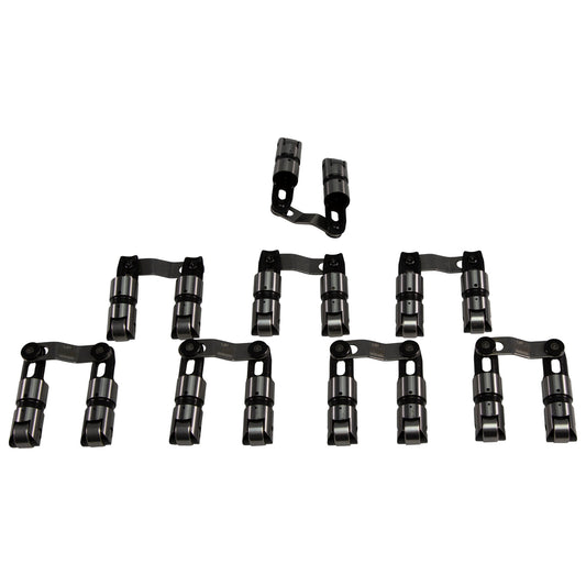 Sportsman Solid Roller Lifters with Bushings for Chevrolet 396-454, .904" Diameter, Centered - Set of 16