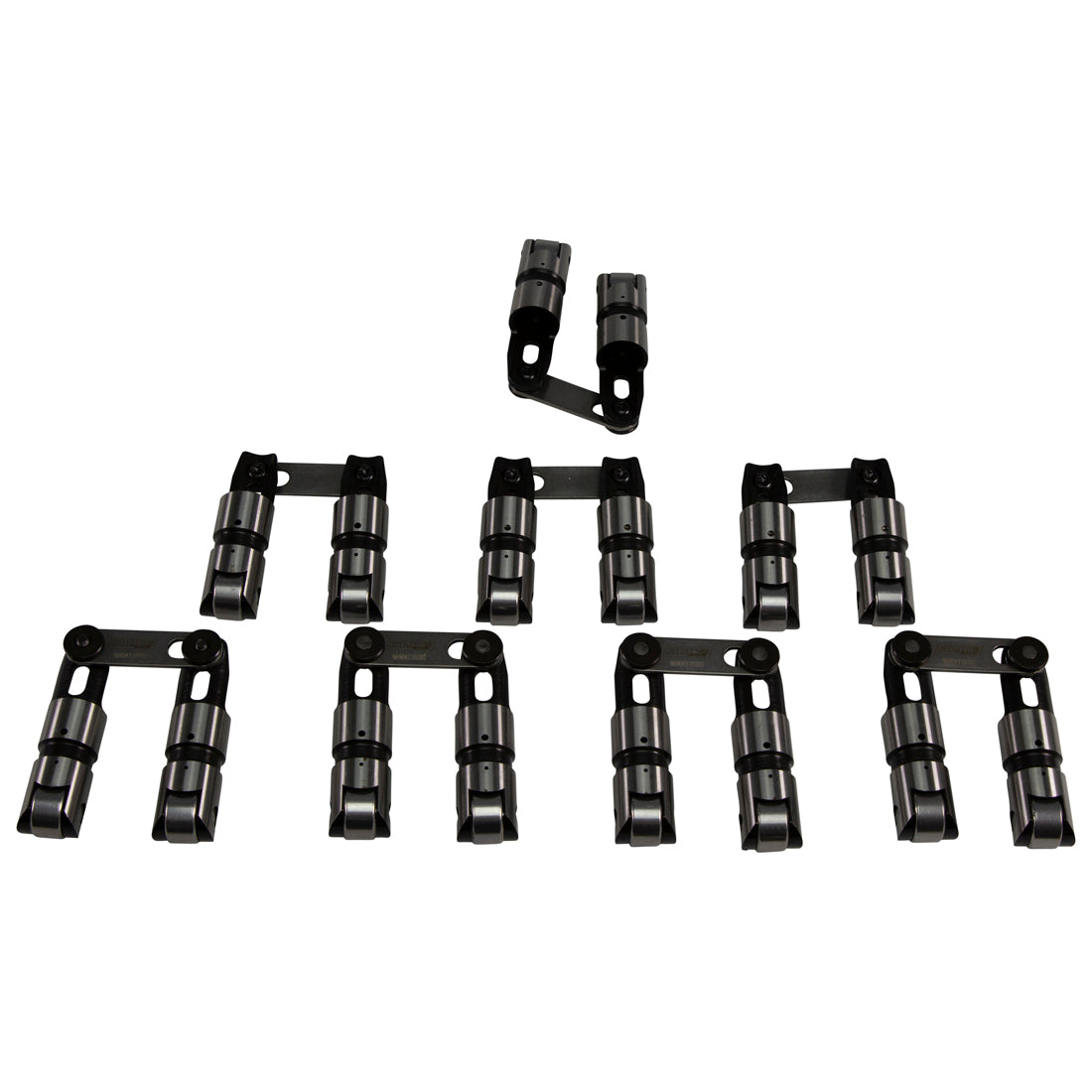 Sportsman Solid Roller Lifters with Bearings for Chevrolet 265-400, .904" Diameter, Centered - Set of 16
